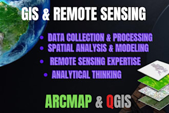 create maps  on arcgis and qgis