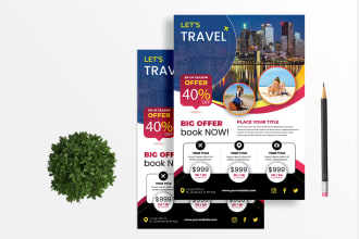 design amazing flyers, posters or roll up banner for your business