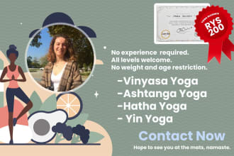 give online yoga classes for 1 hour at all levels