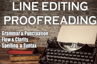 copy edit and proofread your horror novel