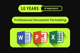 create, design, fix and format your ms word documents