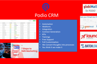 develop fully automated real estate podio CRM