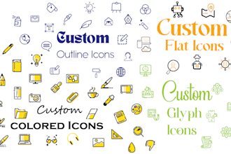 design unique and modern vector line icons