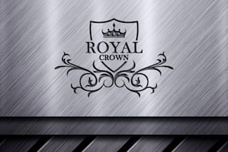 create eye catchy crown, jewelry, lawyer minimalist logo design