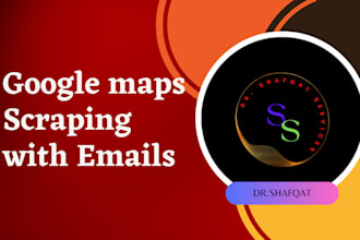 scrape google maps data with emails