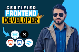 be your frontend developer using reactjs, nextjs, tailwindcss