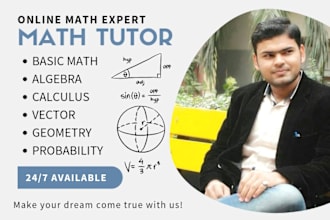 be your calculus math tutor, university math tutor