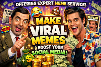 create funny viral memes and meme videos for social media