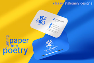do business card and stationery design with logo