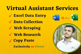 do quick data entry with manual typing and internet research