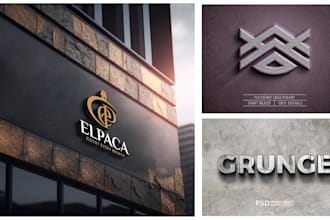 design sleek, modern business logo with copyright