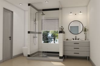 do bathroom and kitchen interior renders