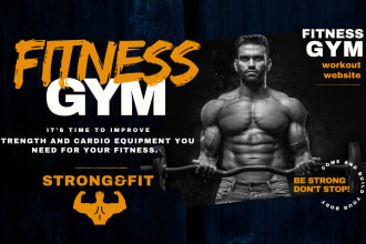 create a gym, fitness, and workout website
