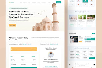 create a masjid app and website