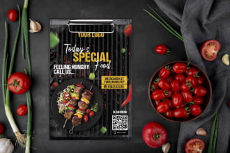design premium food poster, flyers and food menu