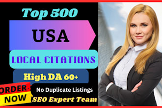 list your business in top 500 live USA local SEO citations