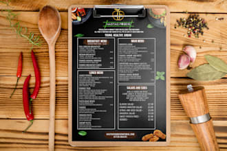 do modern food menu restaurant menu design modern food flyer