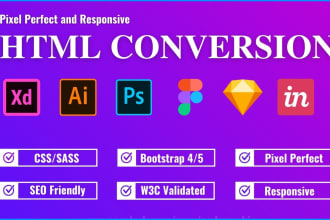 convert figma to HTML react next js, xd to HTML tailwind CSS