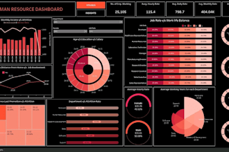 create professional dashboards in tableau, powerbi, excel