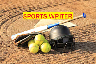 be your sports article writer and analyst for sports blog