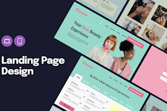 design a high converting responsive landing page in figma