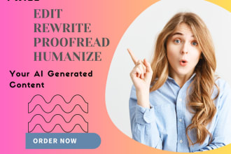 professionally edit, proofread, and humanize your ai content