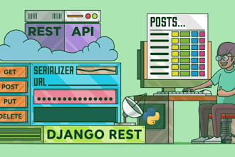 create your own backend API django rest framework