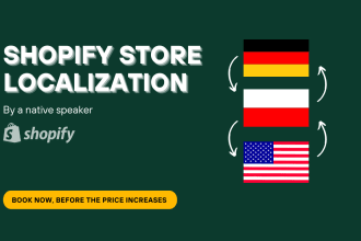 localize your shopify store into german, english or polish