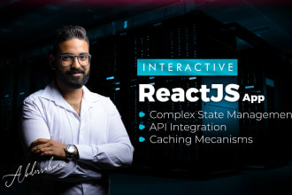 develop react js, pwa, typescript front end web application