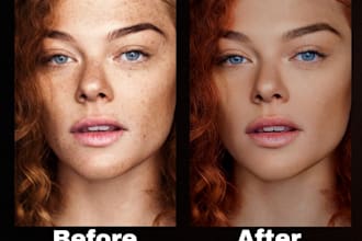 do photo editing , retouching , portrait photos in photoshop