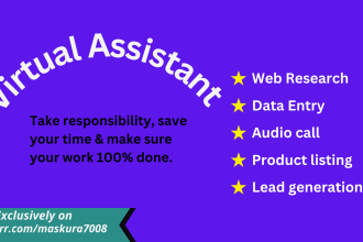 be your virtual assistant for virtual task
