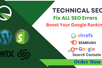 fix search console, ahrefs, semrush and technical SEO errors