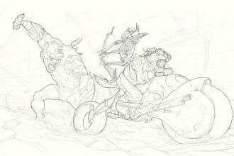 do high quality comic panels illustrating your narrative