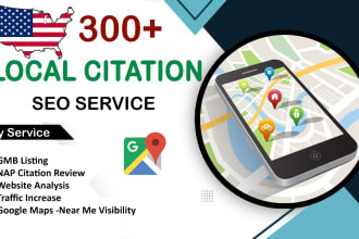 list your business in 300 live USA local SEO citations