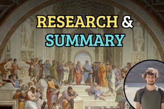 research and summary for you on any topic