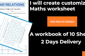 create a customized math worksheet