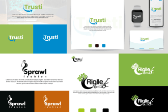 do unique modern minimalist medical corporate business logo design