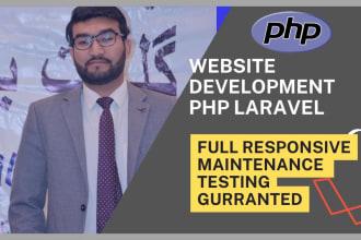 do frontend web development, figma to html css react js php laravel with backend