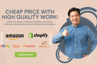 design pro amazon listing, products, promotions and image design