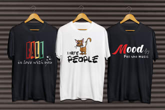 create a simple trendy minimalist t shirt design