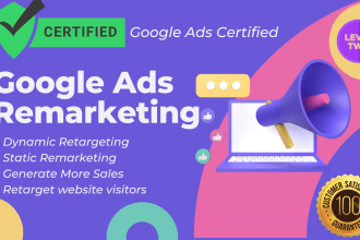 setup google ads remarketing retargeting display ads campaign
