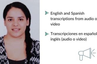 do english and spanish transcriptions