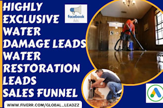 generate water damage leads water restoration leads mitigation sales funnel
