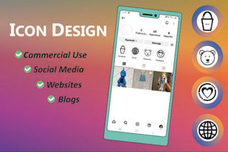 design your icons for your brand and instagram highlights