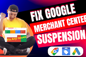 fix google merchant center suspension and misrepresentation