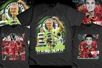do bootleg soccer players designs for t shirts in 1 day
