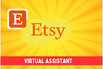 be your etsy virtual assistant and print on demand VA
