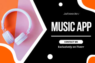 develop music streaming app, music app for your business