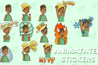 draw and animate custom telegram and 2g game stickers