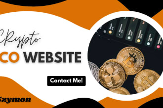 create ico token and develop presale website, ico website